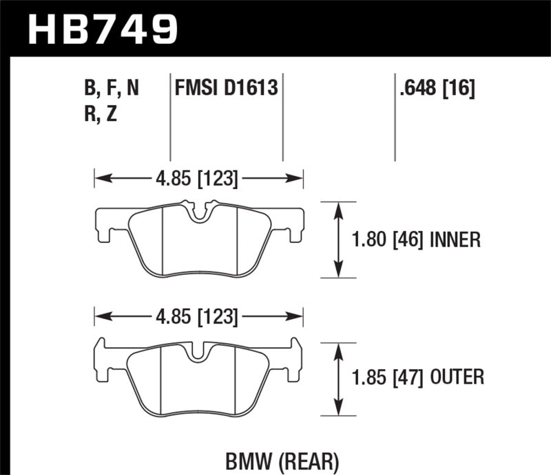Load image into Gallery viewer, Hawk 13-14 BMW 328i/328i xDrive / 2014 428i/428i xDrive HPS 5.0 Rear Brake Pads
