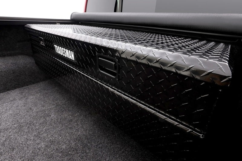 Load image into Gallery viewer, Tradesman Aluminum Flush Mount Truck Tool Box (56in.) - Black
