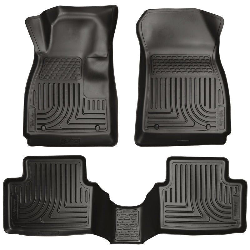 Load image into Gallery viewer, Husky Liners 12-14 Chevrolet Sonic Weatherbeater Black Front &amp; 2nd Seat Floor Liners
