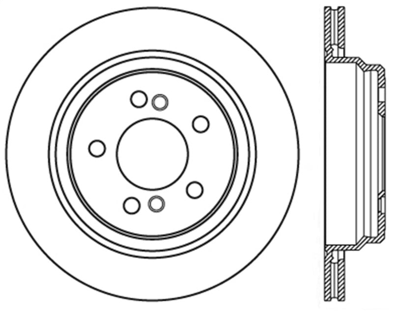 Load image into Gallery viewer, StopTech 00-03 BMW M5 (E39) Slotted &amp; Drilled Right Rear Rotor
