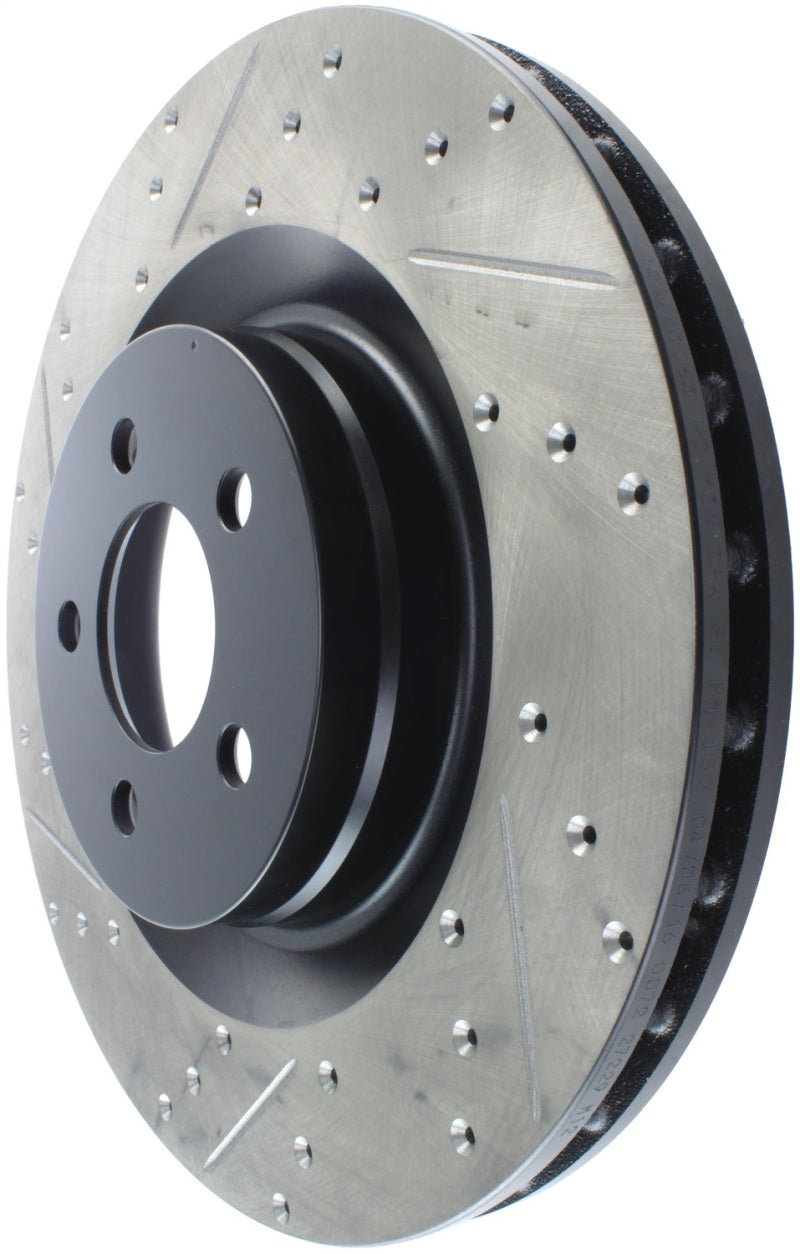 Load image into Gallery viewer, StopTech SportStop 06-09 Chrysler SRT-8 Front Right Drilled &amp; Slotted Rotor
