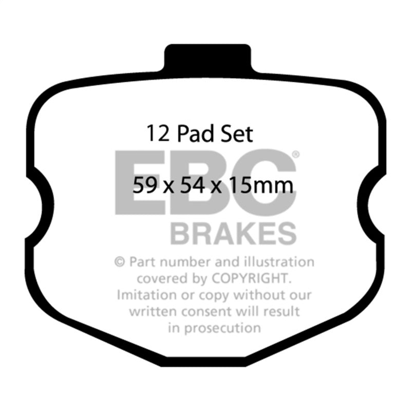 Load image into Gallery viewer, EBC 06-08 Chevrolet Corvette (C6) 7.0 (Z06) Bluestuff Front Brake Pads
