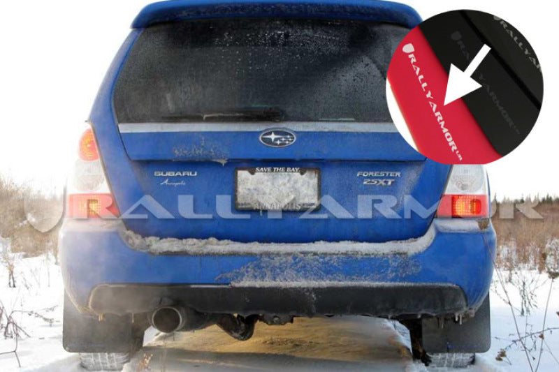 Load image into Gallery viewer, Rally Armor 03-08 Subaru Forester Red UR Mud Flap w/ White Logo
