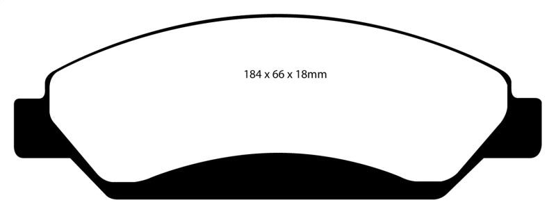 Load image into Gallery viewer, EBC 07 Cadillac Escalade 6.2 2WD Greenstuff Front Brake Pads
