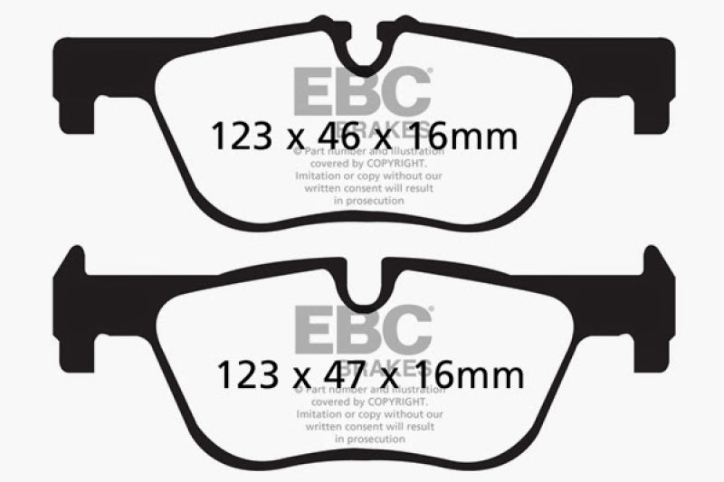 Load image into Gallery viewer, EBC 14+ BMW 228 Coupe 2.0 Turbo ATE calipers Redstuff Rear Brake Pads
