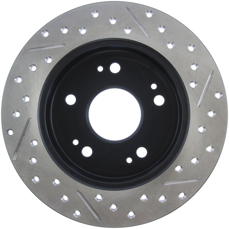 Load image into Gallery viewer, StopTech 06-09 Honda Civic Ex/Si Slotted &amp; Drilled Right Rear Rotor
