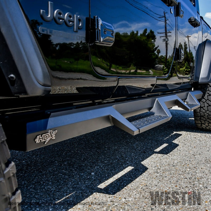 Load image into Gallery viewer, Westin 2020 Jeep Gladiator HDX Drop Nerf Step Bars - Textured Black
