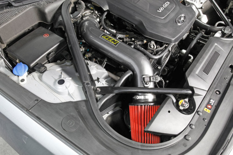 Load image into Gallery viewer, AEM 2015 Hyundai Genesis 3.8L-V6 F/I Silver Cold Air Intake
