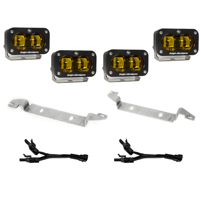 Load image into Gallery viewer, Baja Designs 2022+ Toyota Tundra S2 SAE OEM Fog Light Replacement Kit - Amber
