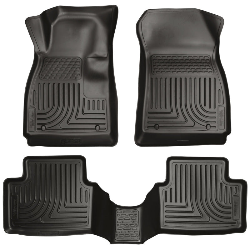 Load image into Gallery viewer, Husky Liners 12-14 Chevrolet Sonic Weatherbeater Black Front &amp; 2nd Seat Floor Liners
