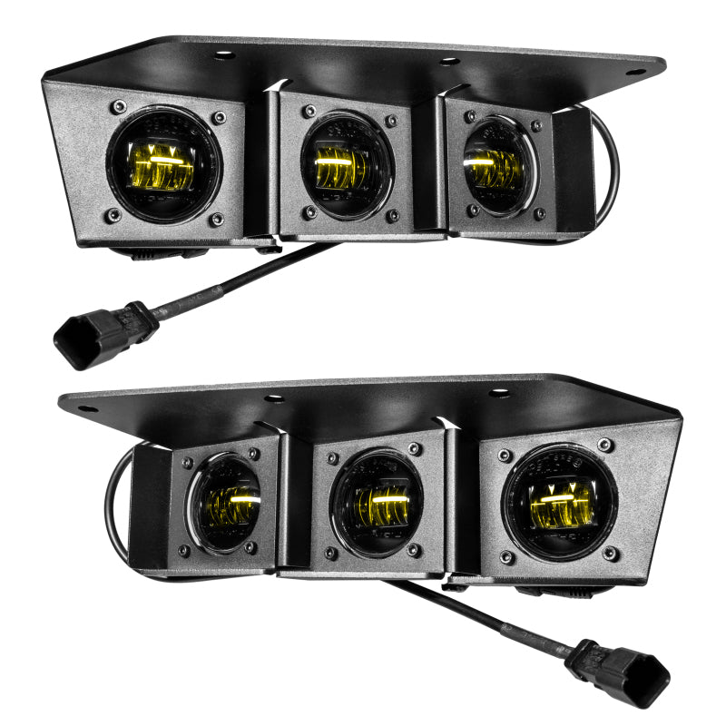 Load image into Gallery viewer, ORACLE Lighting 21-22 Ford Bronco Triple LED Fog Light Kit for Steel Bumper - Yellow
