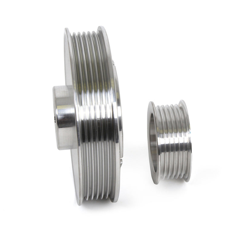 Load image into Gallery viewer, BBK 96-01 Mustang 4.6 GT Cobra Underdrive Pulley Kit - Lightweight CNC Billet Aluminum (3pc)
