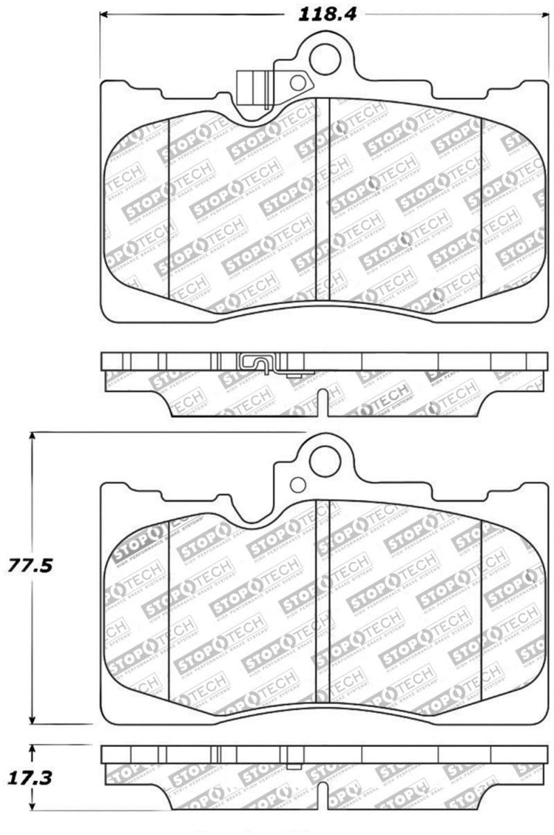 Load image into Gallery viewer, StopTech Performance 06 Lexus GS300/430 / 07-08 GS350 / 06-08 IS350 Front Brake Pads
