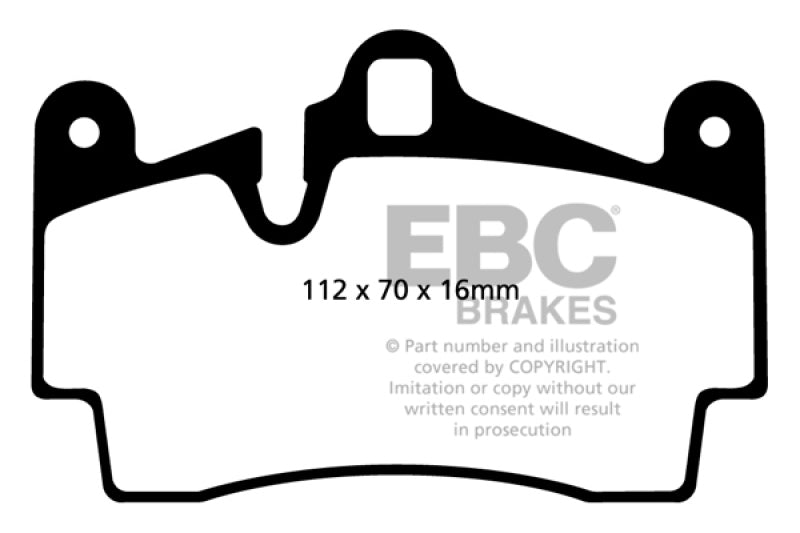 Load image into Gallery viewer, EBC 04-07 Porsche Cayenne 3.2 Redstuff Rear Brake Pads
