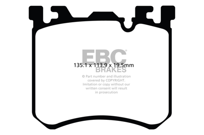 Load image into Gallery viewer, EBC 10-13 BMW X5M 4.4 Twin Turbo Redstuff Front Brake Pads
