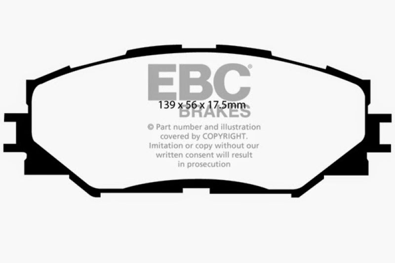 Load image into Gallery viewer, EBC 10-12 Lexus HS250h 2.4 Hybrid Greenstuff Front Brake Pads
