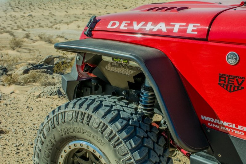 Load image into Gallery viewer, DV8 Offroad 07-18 Jeep Wrangler JK Front &amp; Rear Flat Tube Fenders
