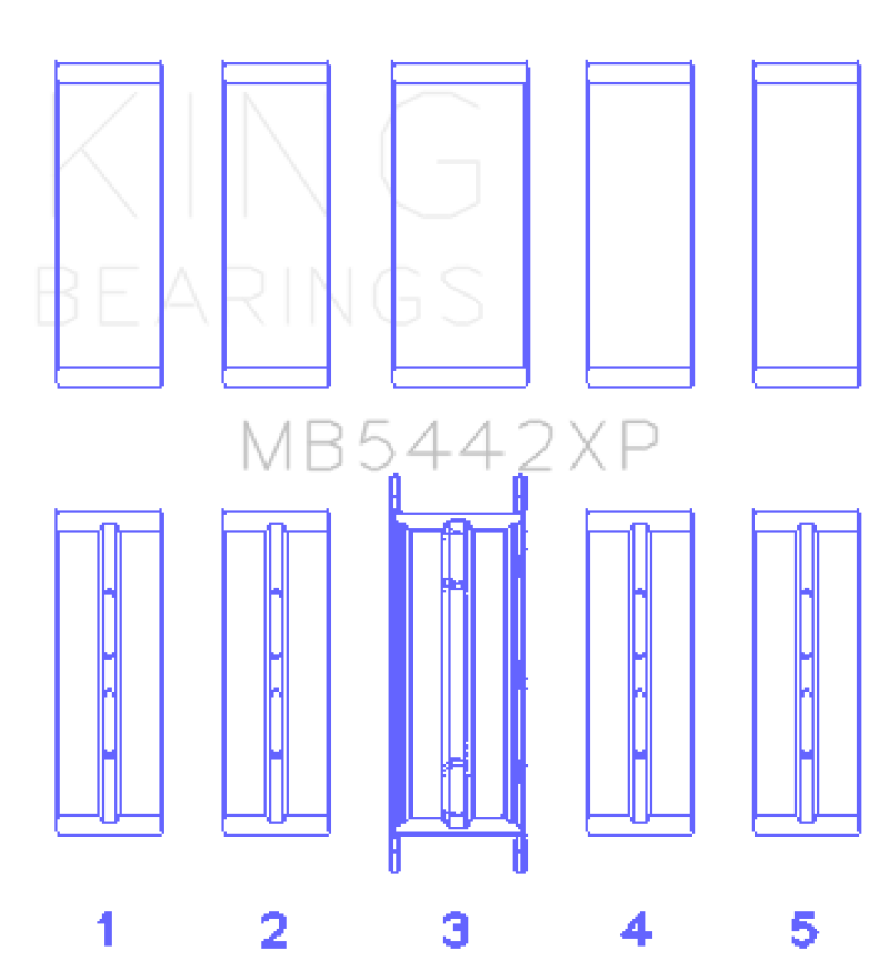 Load image into Gallery viewer, King 07-09 Mazdaspeed 3 L3-VDT MZR DISI (t) Duratec High Performance Main Bearing Set - Size (STD)
