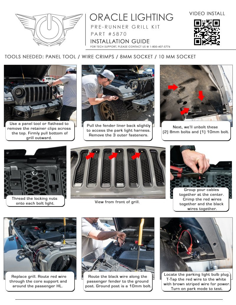 Load image into Gallery viewer, Oracle Pre-Runner Style LED Grille Kit for Jeep Wrangler JL - Red
