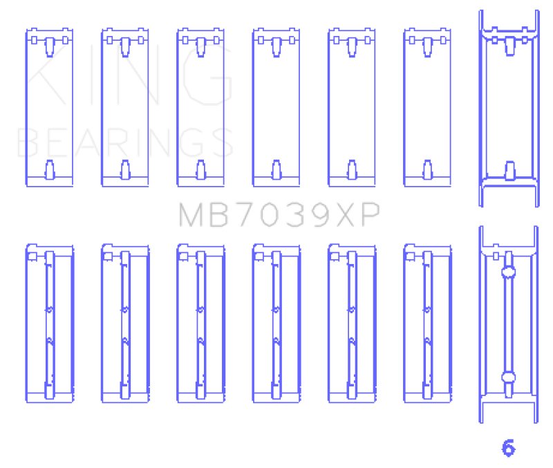 Load image into Gallery viewer, King BMW M20/M50 2.0L/2.5L/2.7L (Size STDX) Performance Main Bearing Set
