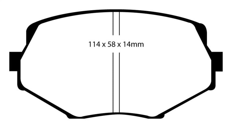 Load image into Gallery viewer, EBC 94-01 Mazda Miata MX5 1.8 Yellowstuff Front Brake Pads
