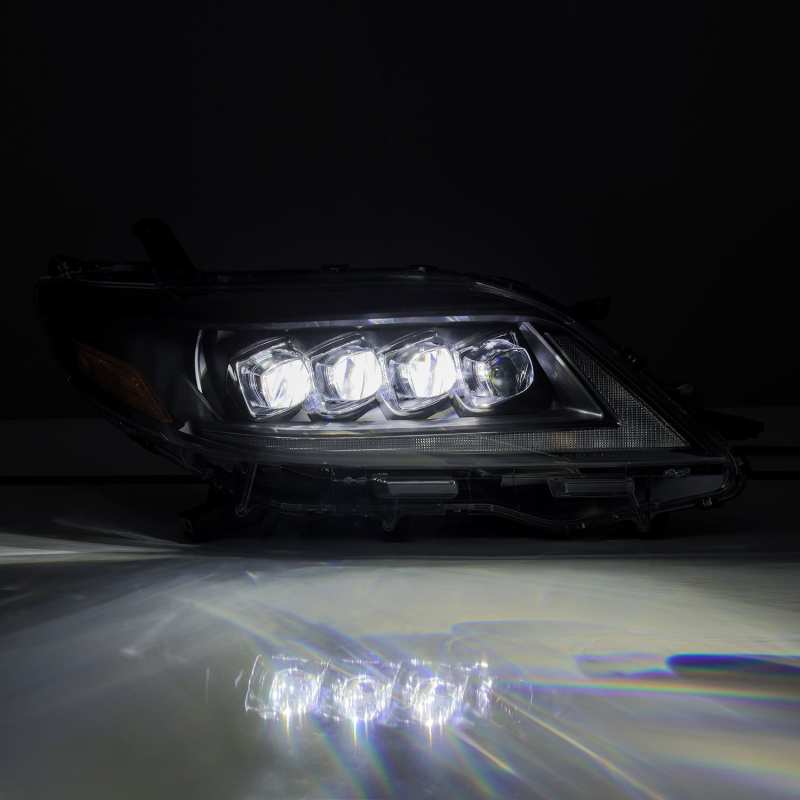 Load image into Gallery viewer, AlphaRex 2011+ Toyota Sienna NOVA LED Proj Headlights Plank Style Black w/Activ Light/Seq Signal/DRL
