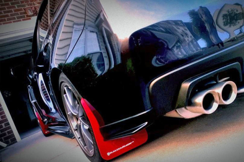 Load image into Gallery viewer, Rally Armor 15-21 Subaru WRX/STI (Sedan ONLY) Black UR Mud Flap w/ Red Logo
