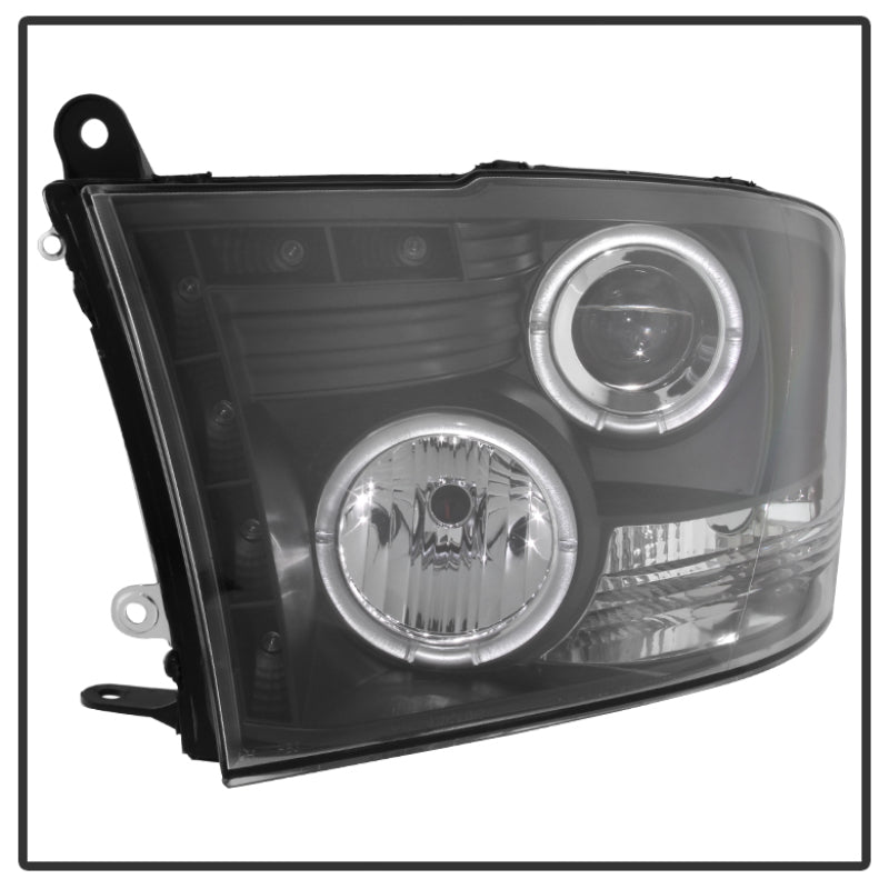 Load image into Gallery viewer, Spyder Dodge Ram 1500 09-14 10-14 Projector Headlights Halogen- LED Halo LED - Blk PRO-YD-DR09-HL-BK
