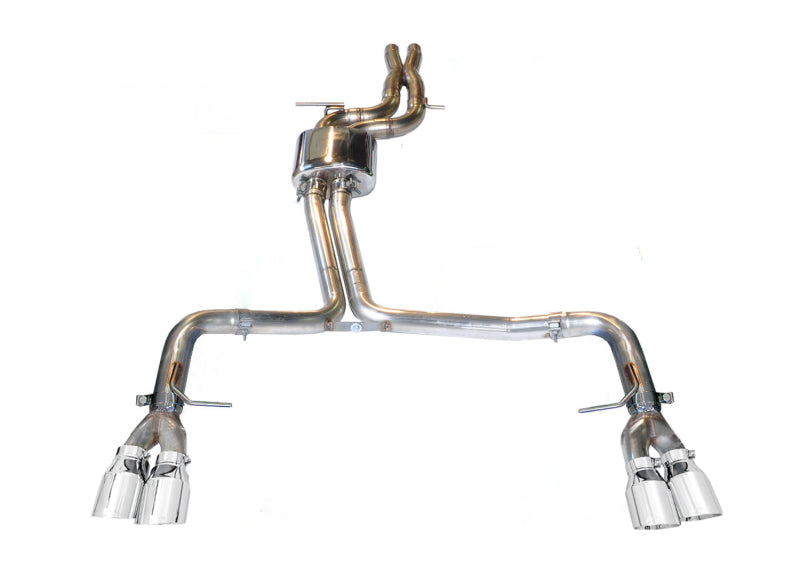 Load image into Gallery viewer, AWE Tuning Audi B8.5 S4 3.0T Track Edition Exhaust - Chrome Silver Tips (102mm)
