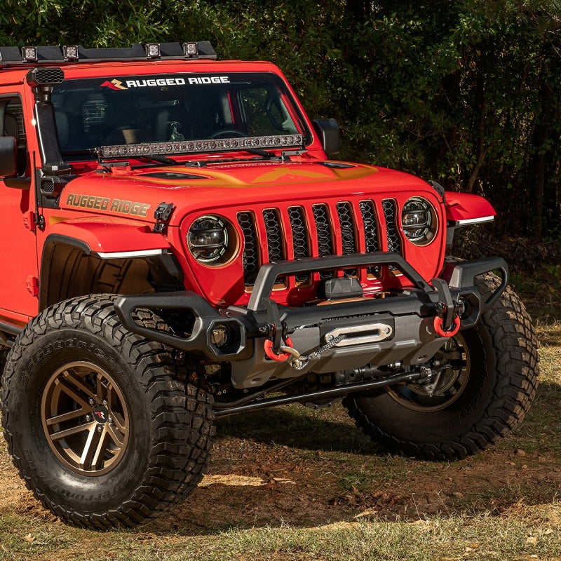 Load image into Gallery viewer, Rugged Ridge Venator Front Bumper Overrider 18-19 JL
