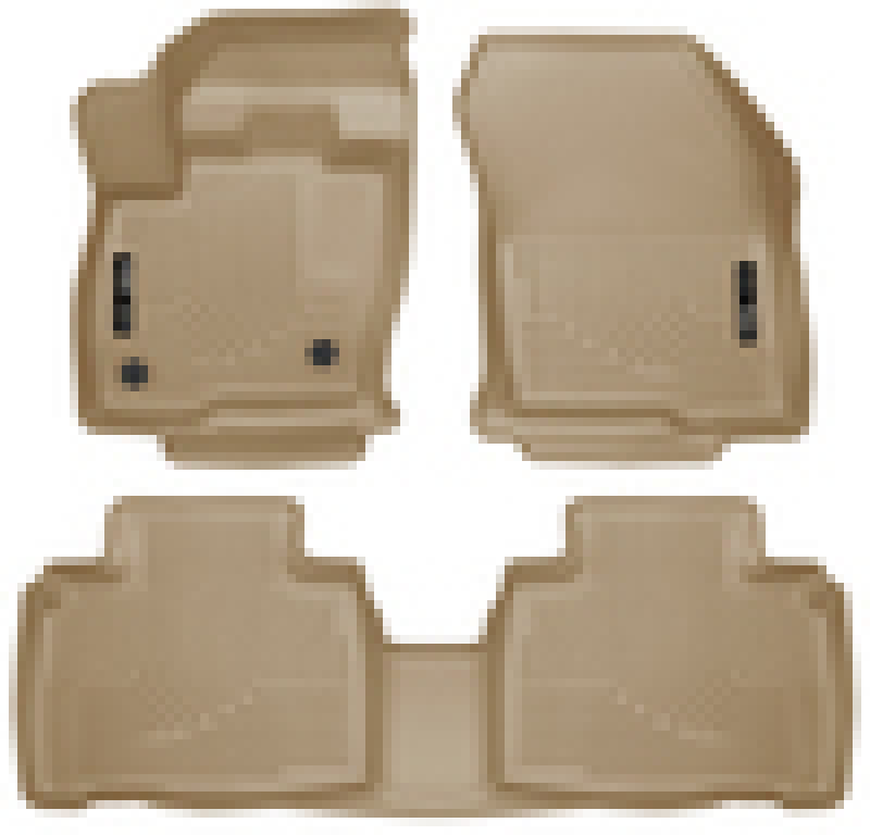 Load image into Gallery viewer, Husky Liners 2015 Ford Edge WeatherBeater Front &amp; 2nd Row Combo Tan Floor Liners
