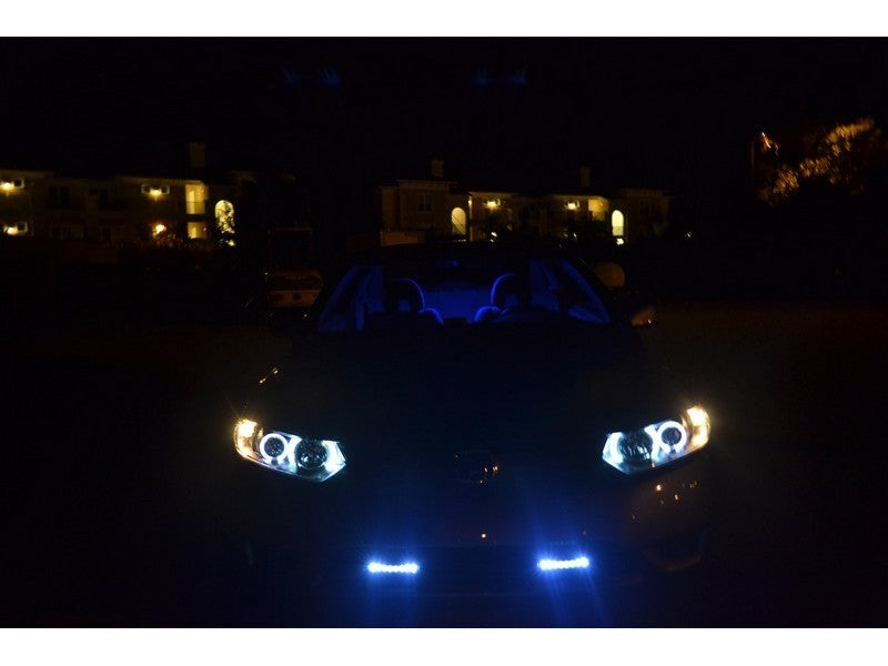 Load image into Gallery viewer, Spyder Honda Civic 06-08 2Dr Projector Headlights LED Halo Black High H1 Low H1 PRO-YD-HC06-2D-HL-BK
