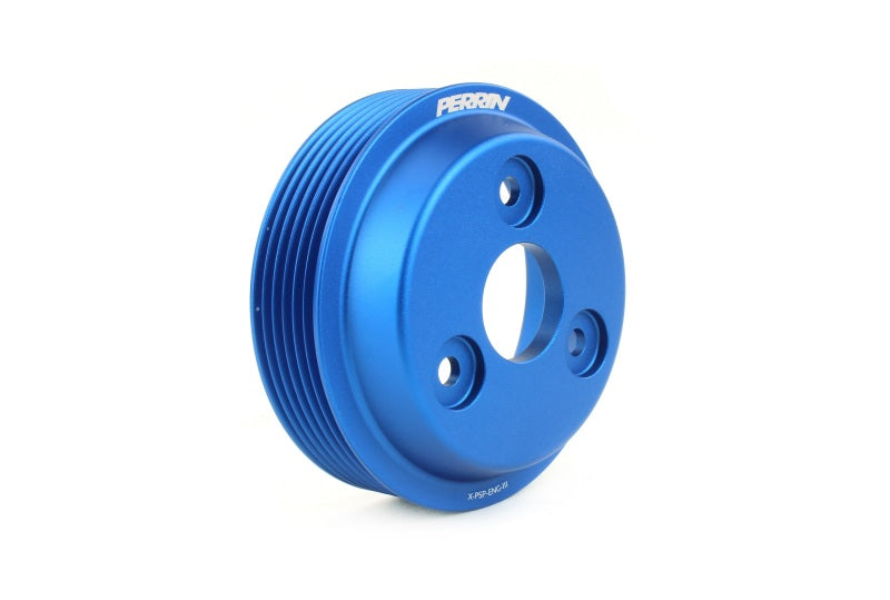 Load image into Gallery viewer, Perrin 15-21 Subaru WRX Lightweight Water Pump Pulley - Blue
