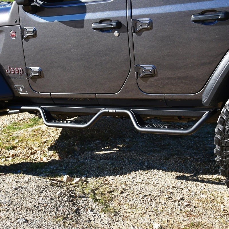 Load image into Gallery viewer, Westin 18-22 Jeep Wrangler JL Unlimited Outlaw Nerf Step Bars
