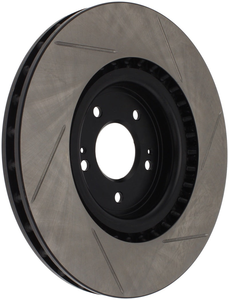 Load image into Gallery viewer, StopTech Power Slot 08-09 Evo 10 Slotted Right Front Rotor
