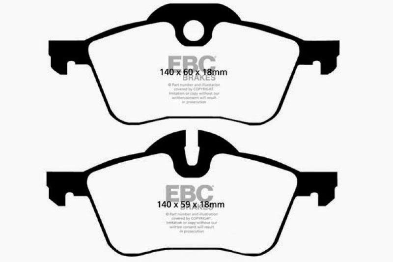 Load image into Gallery viewer, EBC 02-03 Mini Hardtop 1.6 Redstuff Front Brake Pads

