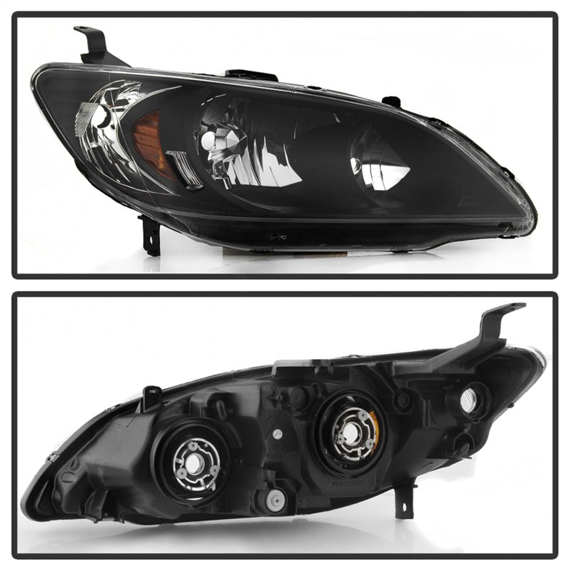 Load image into Gallery viewer, xTune 04-05 Honda Civic (Excl Hatchback/Si) OEM Style Headlights - Black (HD-JH-HC04-4D-AM-BK)
