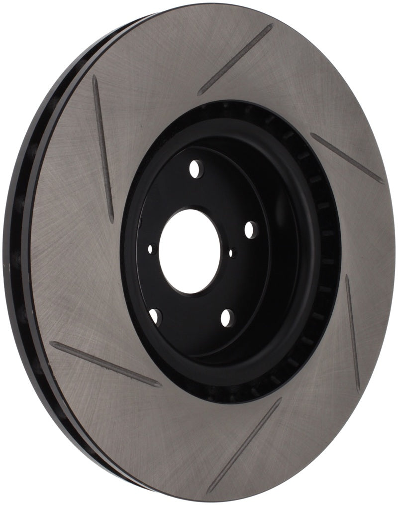 Load image into Gallery viewer, StopTech Power Slot 05-08 STi Front Left Slotted Rotor
