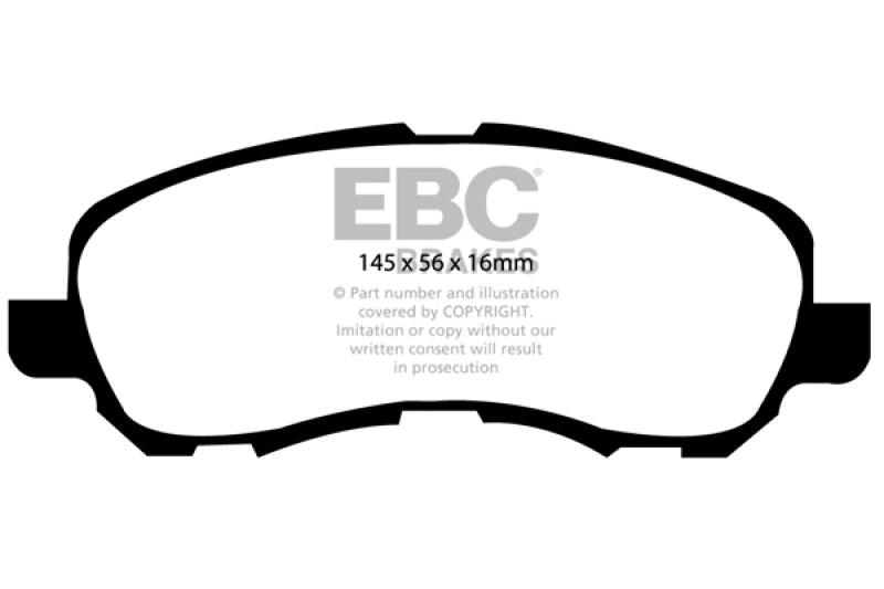 Load image into Gallery viewer, EBC 11-14 Chrysler 200 2.4 Yellowstuff Front Brake Pads
