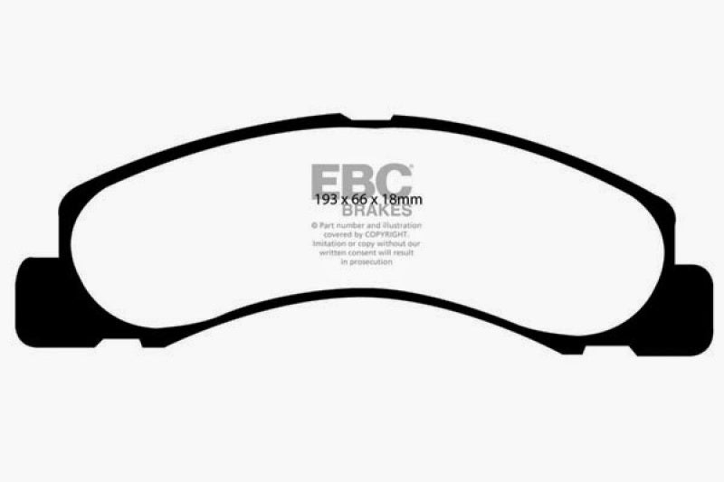Load image into Gallery viewer, EBC 00-02 Ford Excursion 5.4 2WD Yellowstuff Front Brake Pads
