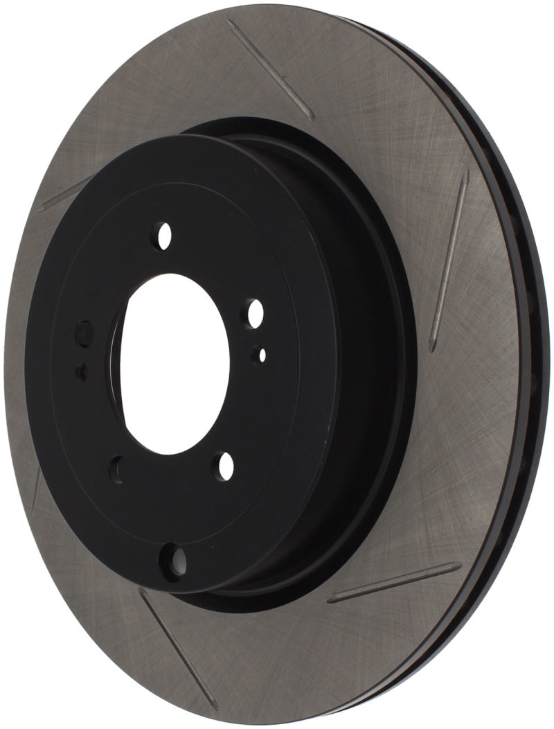 Load image into Gallery viewer, StopTech Power Slot 08-09 Evo 10 Slotted Left Rear Rotor
