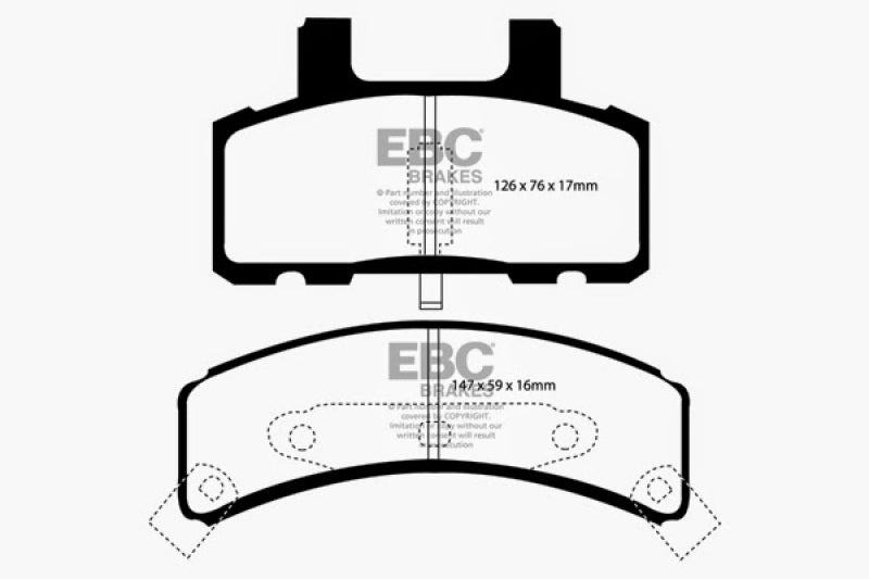 Load image into Gallery viewer, EBC 99-01 Cadillac Escalade 5.7 Greenstuff Front Brake Pads
