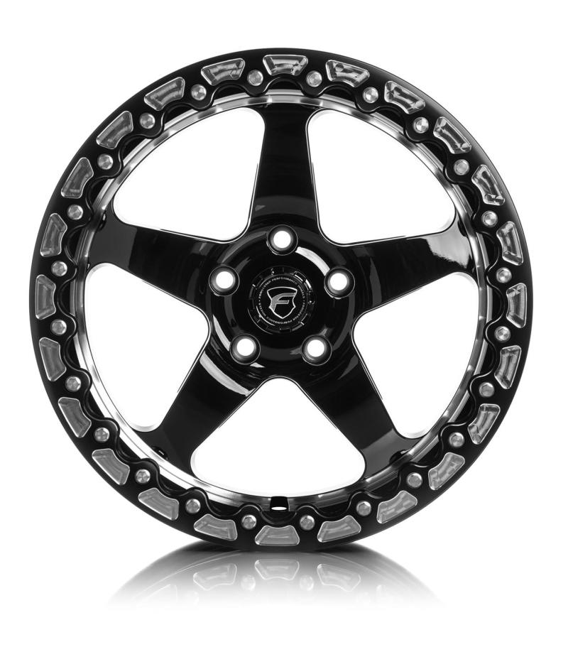 Load image into Gallery viewer, Forgestar D5 Beadlock 18x12 / 5x120.65 BP / ET56 / 8.8in BS Gloss Black Wheel
