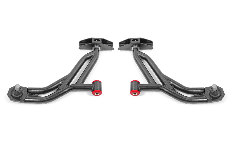 Load image into Gallery viewer, BMR 10-14 Ford Mustang / Shelby GT500 Non-Adj. Lower A-Arms (Poly/Delrin) - Black Hammertone
