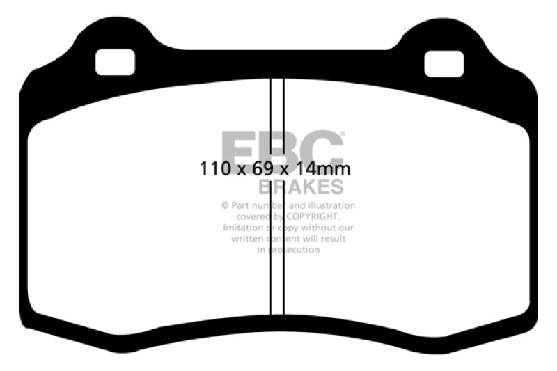 Load image into Gallery viewer, EBC 96-00 Lotus Esprit Turbo 2.0 Turbo GT3 Bluestuff Front Brake Pads
