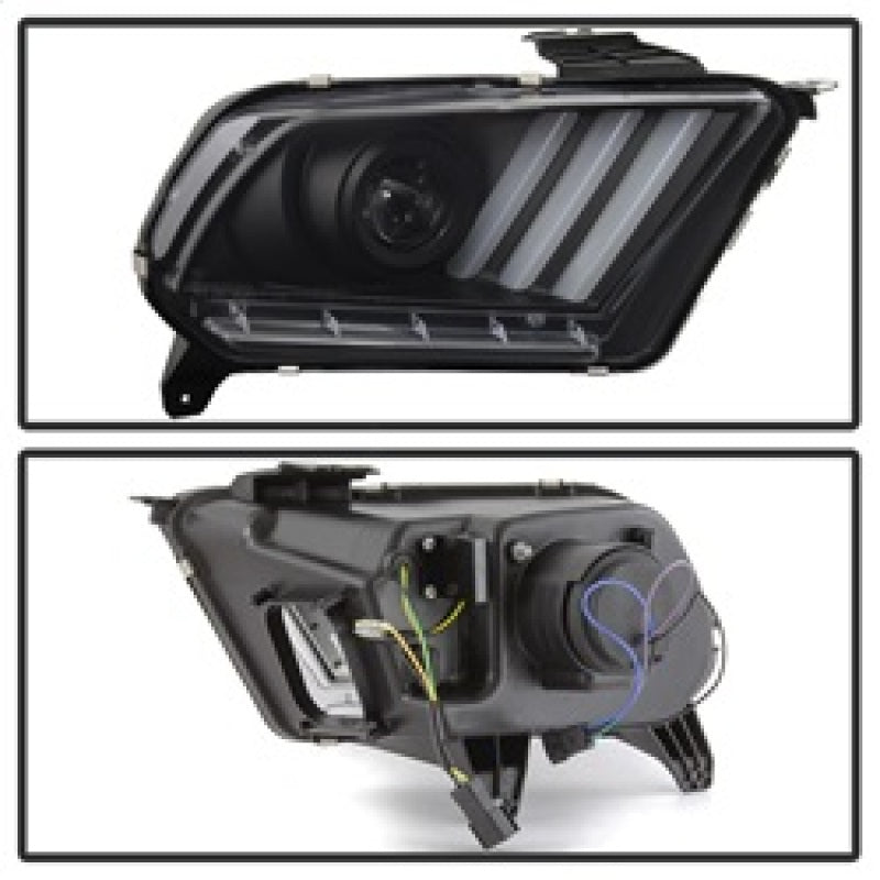 Load image into Gallery viewer, Spyder Ford Mustang 10-13 Projector Headlights - HID Model Only - Black PRO-YD-FM2010V2-HID-BK
