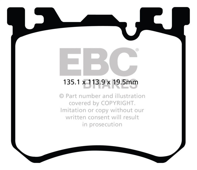 Load image into Gallery viewer, EBC 10-13 BMW X5M 4.4 Twin Turbo Redstuff Front Brake Pads
