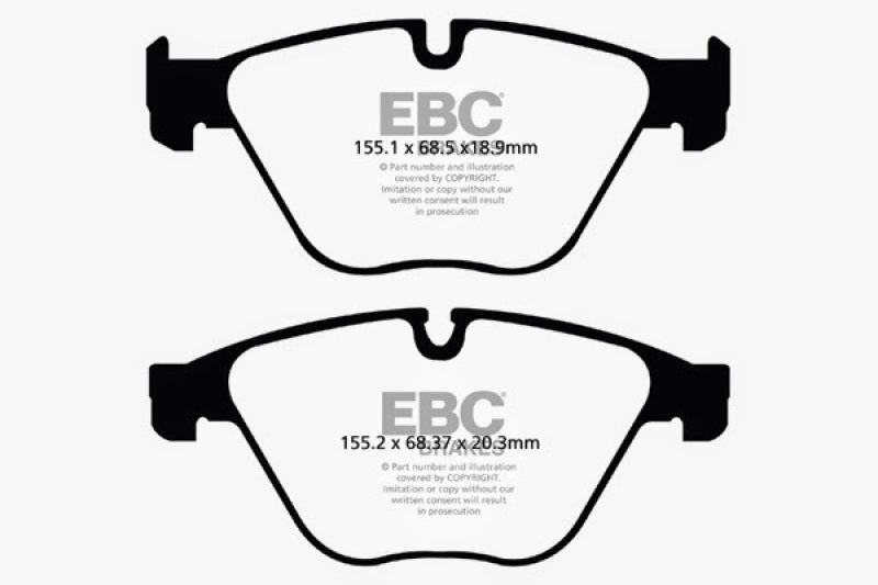 Load image into Gallery viewer, EBC 10+ BMW 535i 3.0 Turbo (F10) Redstuff Front Brake Pads
