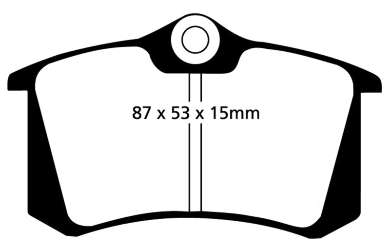 Load image into Gallery viewer, EBC 10-13 Audi A3 2.0 TD Yellowstuff Rear Brake Pads
