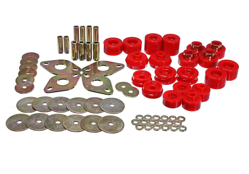 Load image into Gallery viewer, Energy Suspension 00-02 Toyota 4-Runner 2WD/4WD Red Body Mount Bushing Set
